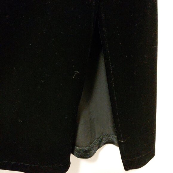 Chico's (0) Black Velvet Long Duster Slits Small NWT - Picture 3 of 7
